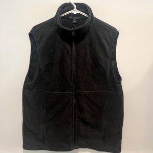 Port Authority Black Fleece Vest (Size: M)